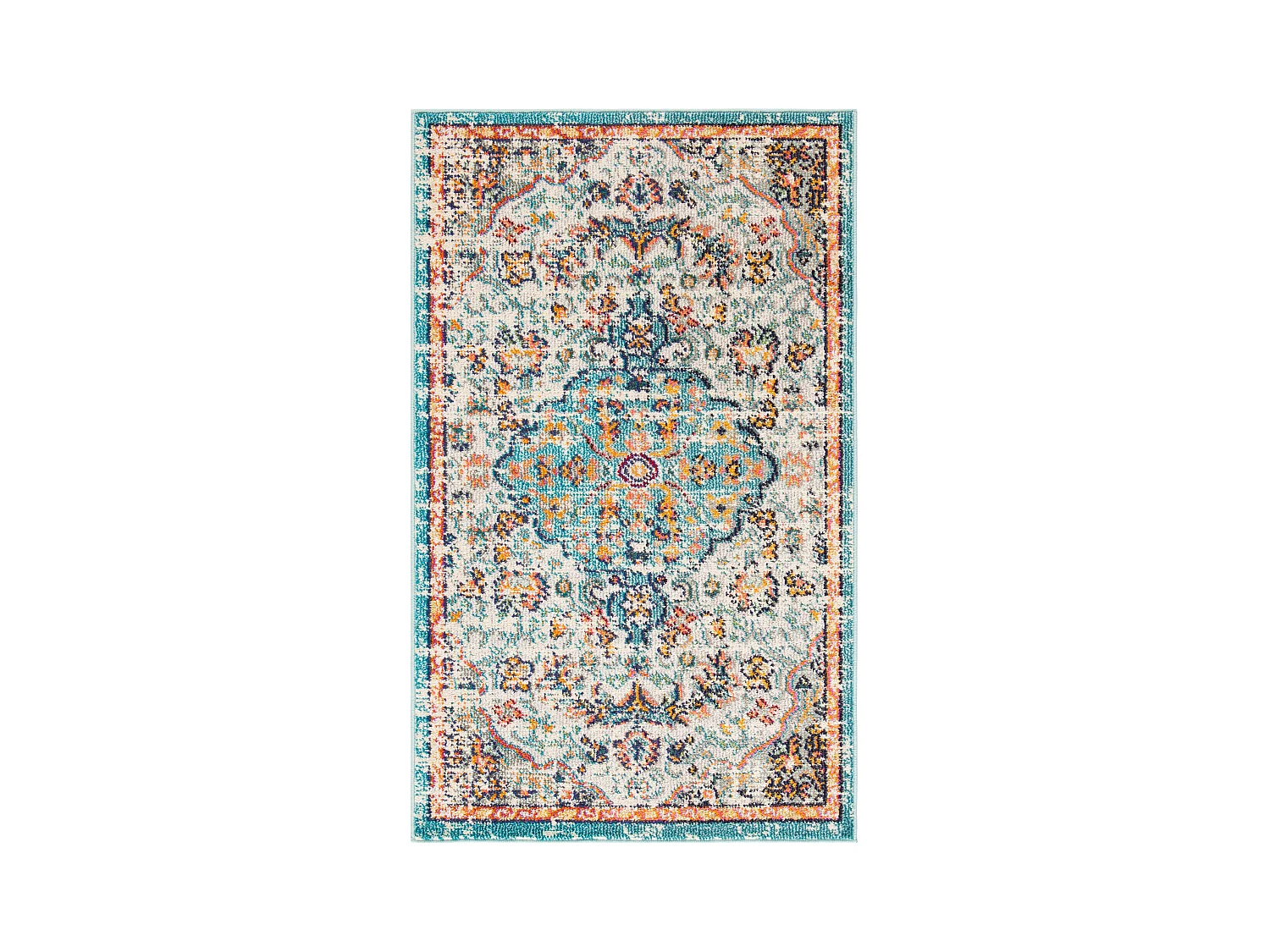 Tapis Gris/Bleu 122 X 183 cm - Maia