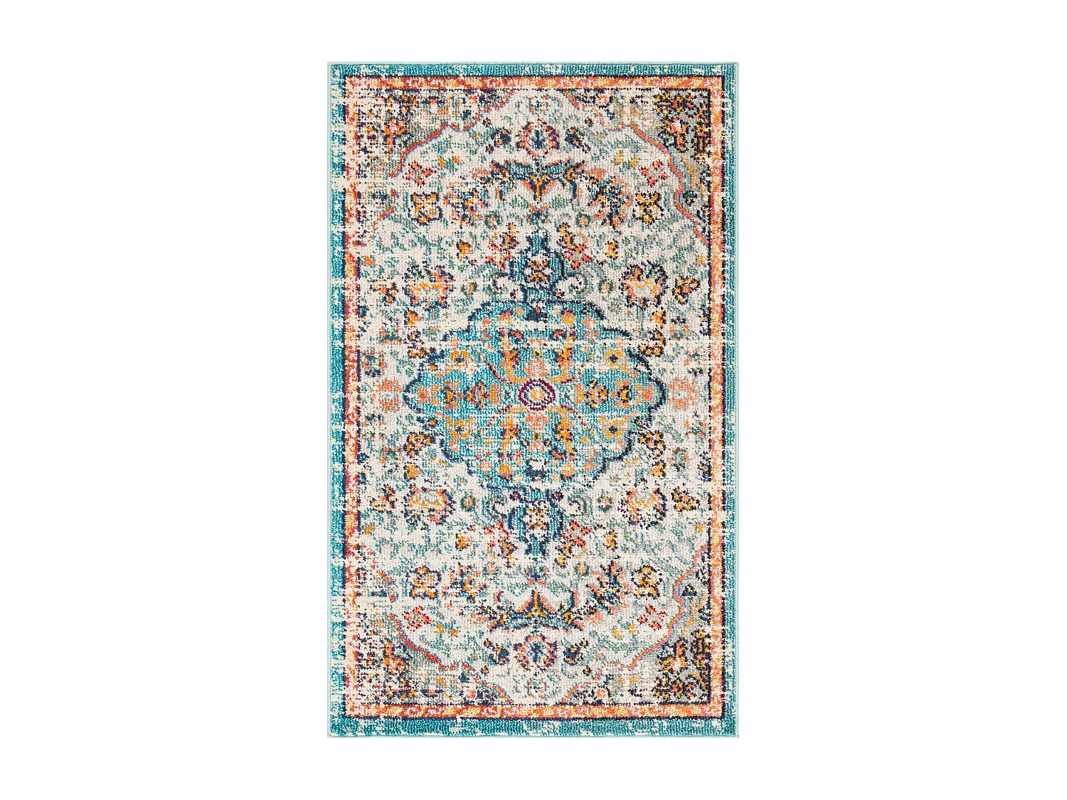 Tapis Gris/Bleu 122 X 183 cm - Maia