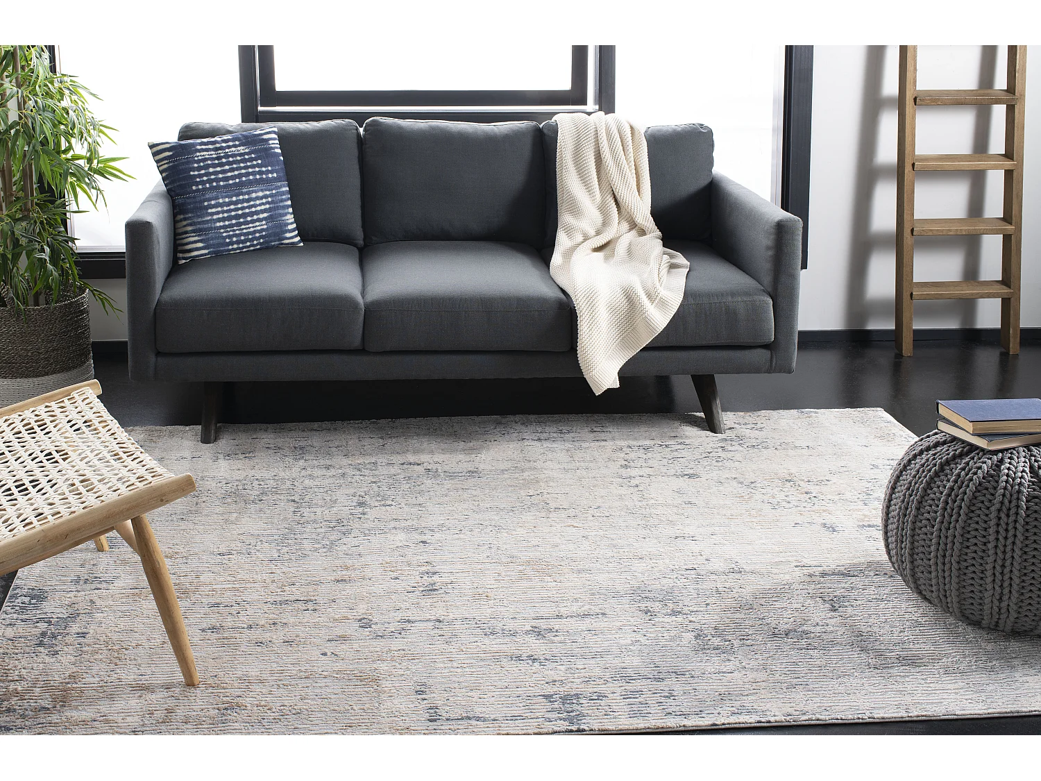 Tapis Gris/Neutre 122 X 183 cm - Tessabell