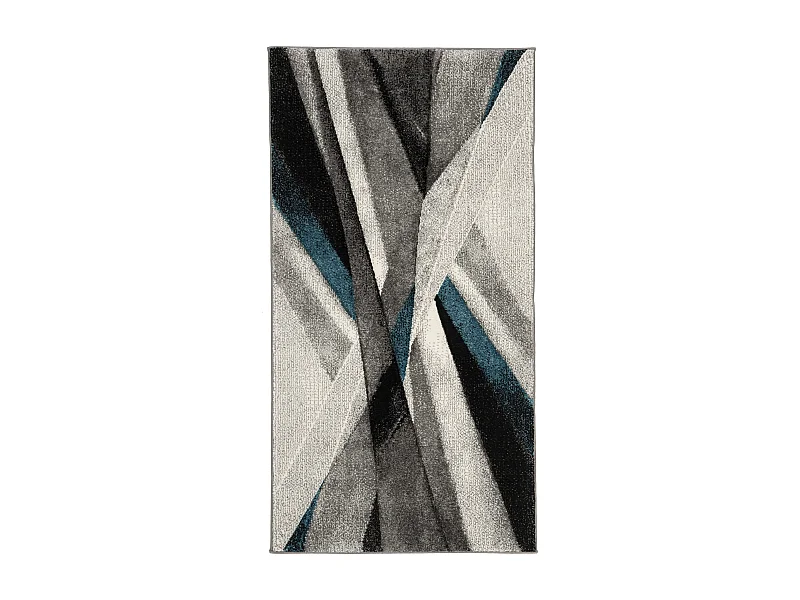 Tapis Gris/Bleu 79 X 152 cm - Aubrey