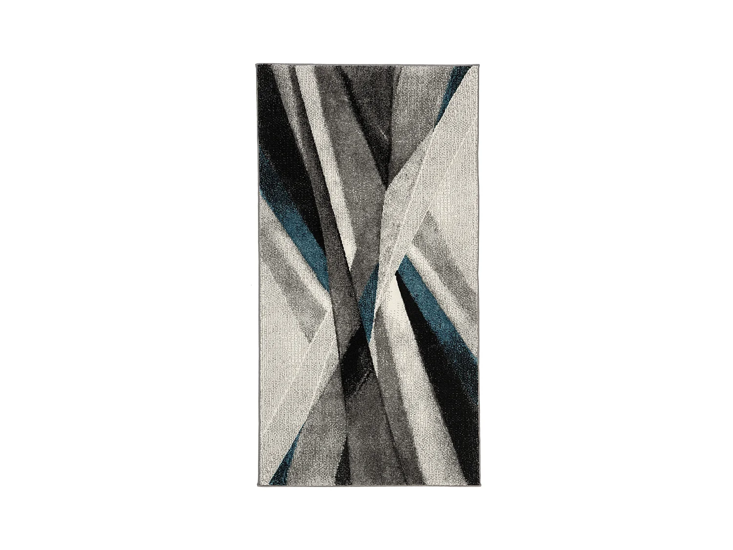 Tapis Gris/Bleu 79 X 152 cm - Aubrey