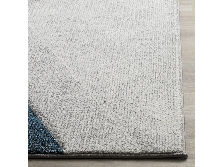 Tapis Gris/Bleu 79 X 152 cm - Aubrey