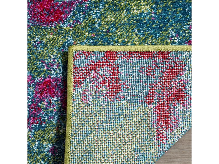 Tapis Vert/Fuchsia 235 x 305 cm - Carly