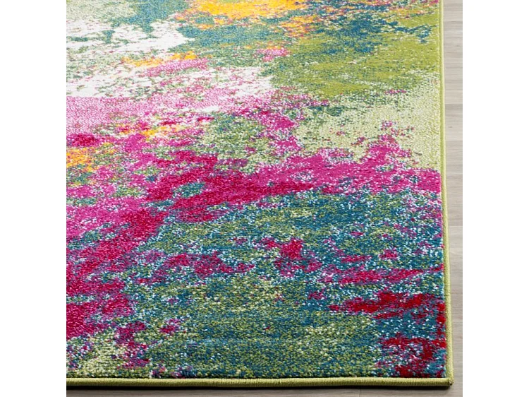 Tapis Vert/Fuchsia 235 x 305 cm - Carly