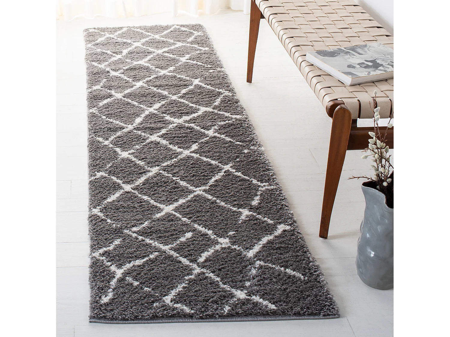 Tapis Gris/Neutre 69 X 244 cm - Temara