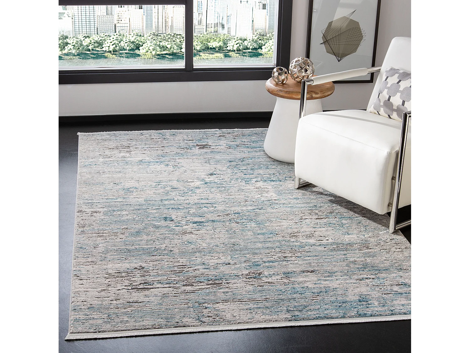 Tapis Bleu/Gris 160 X 229 cm - Charlie
