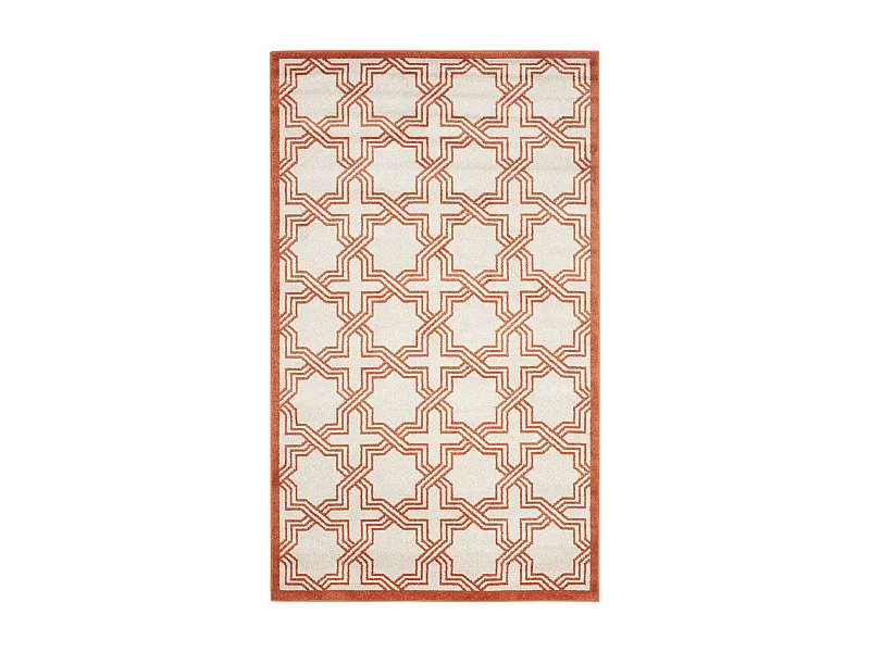 Tapis Neutre/Orange 152 X 244 cm - Casey