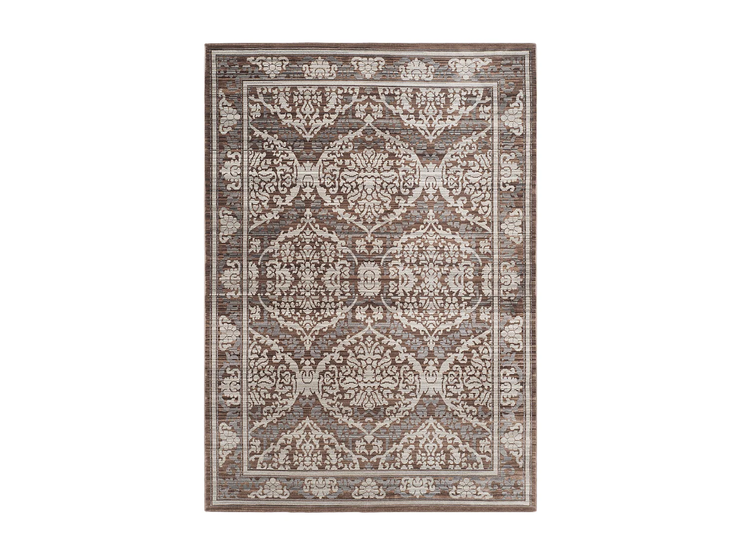 Tapis Gris/Marron 152 X 244 cm - Claudia
