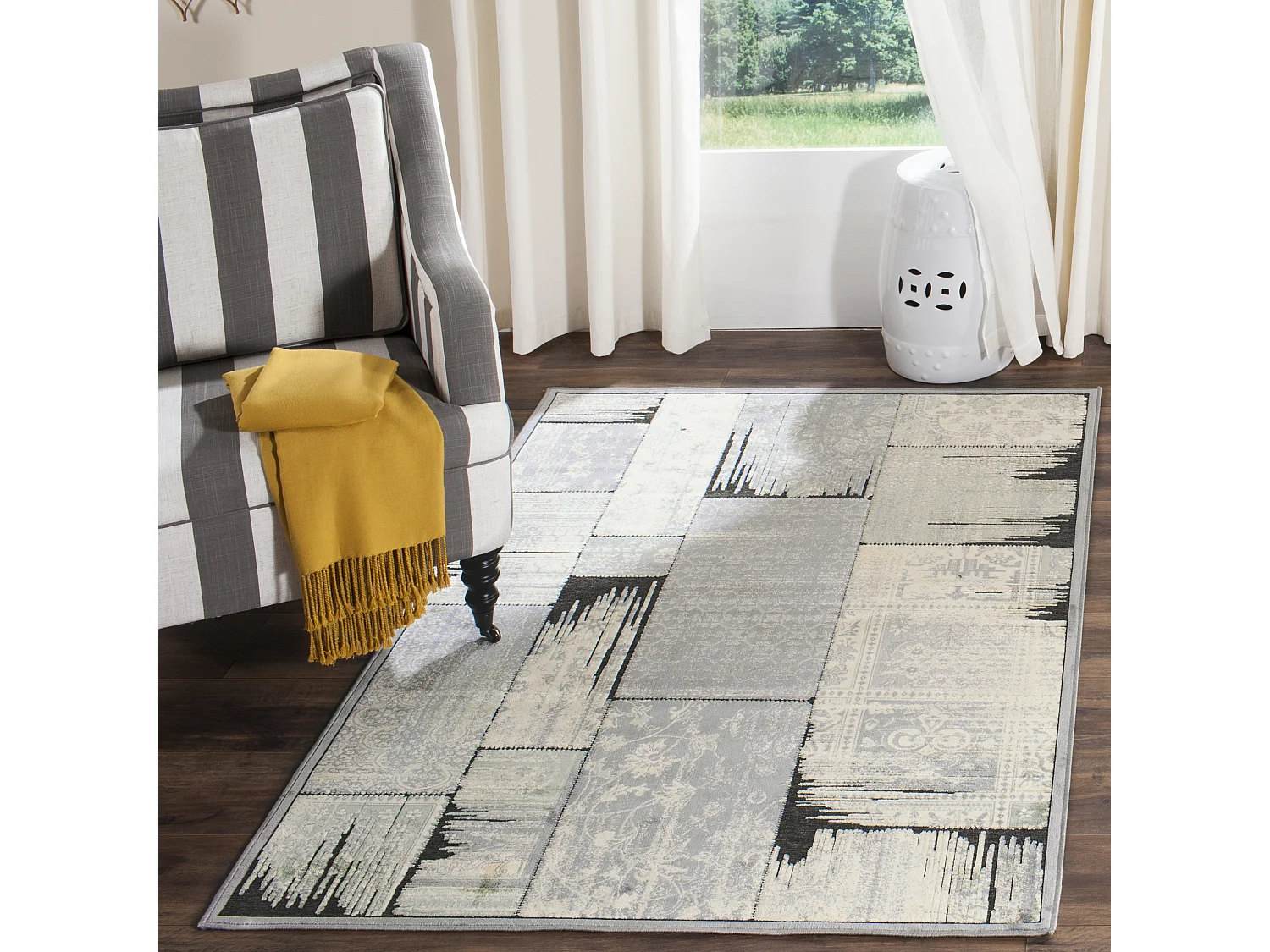 Tapis Gris 122 X 170 cm - Kingstown