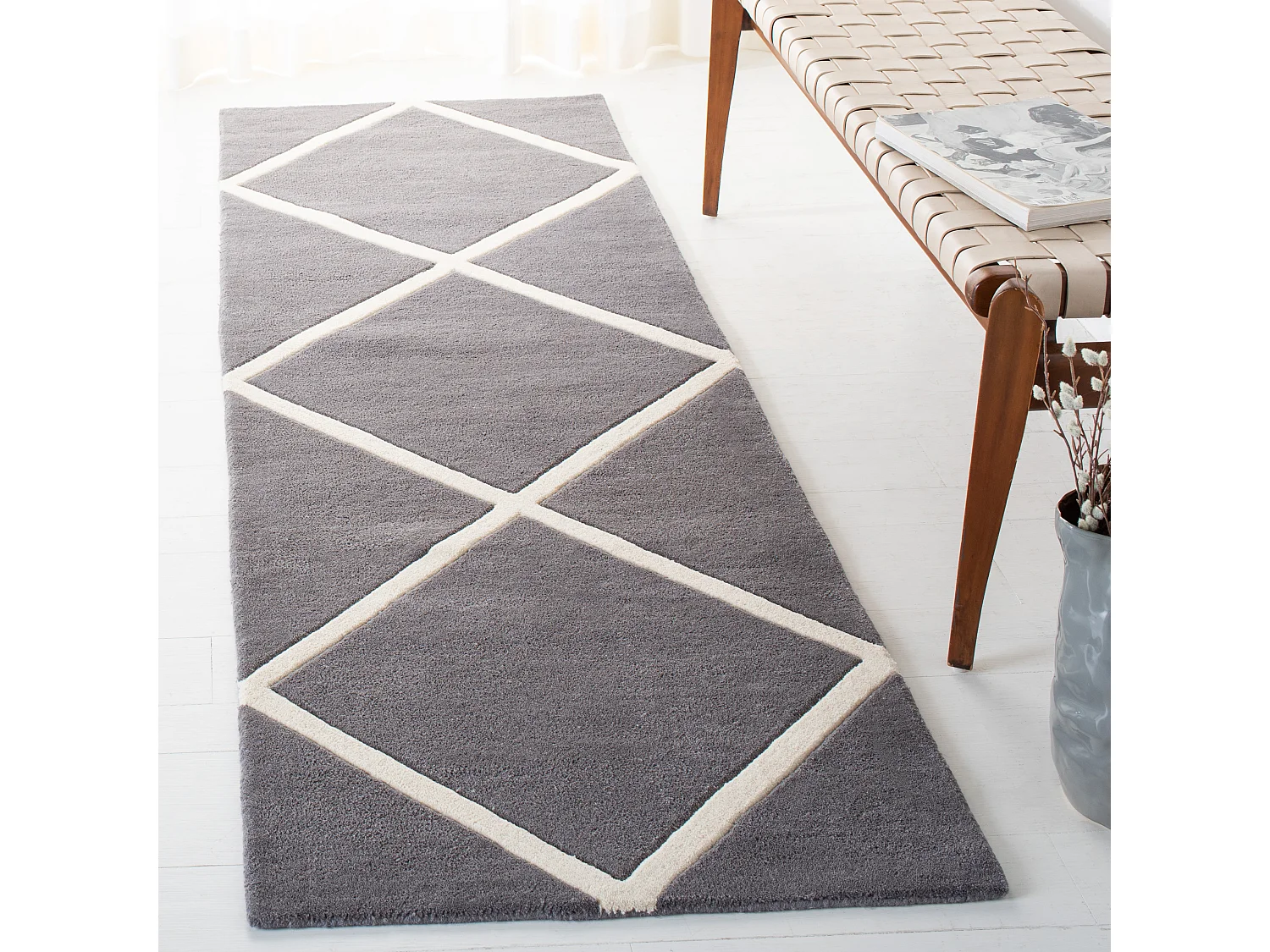Tapis Gris/Neutre 69 X 213 cm - Eliza