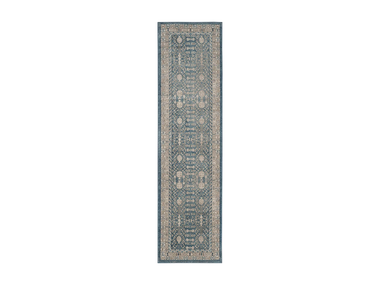 Tapis Bleu/Neutre 66 X 183 cm - Therasia