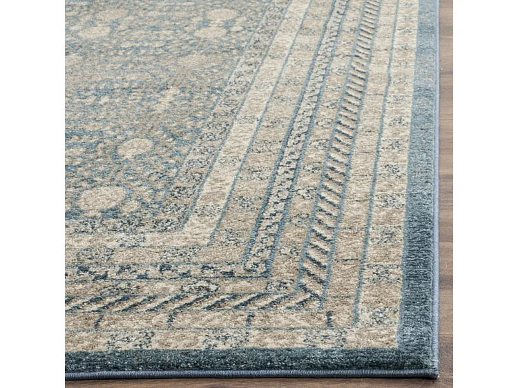 Tapis Bleu/Neutre 66 X 183 cm - Therasia