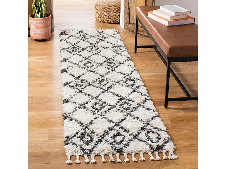Tapis Neutre/Gris 61 X 91 cm - Angela
