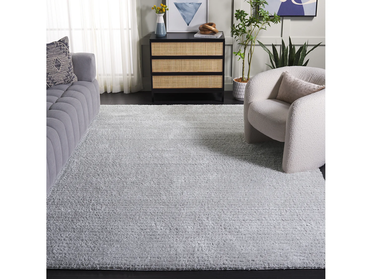 Tapis Gris clair 235 x 305 cm - Twyla