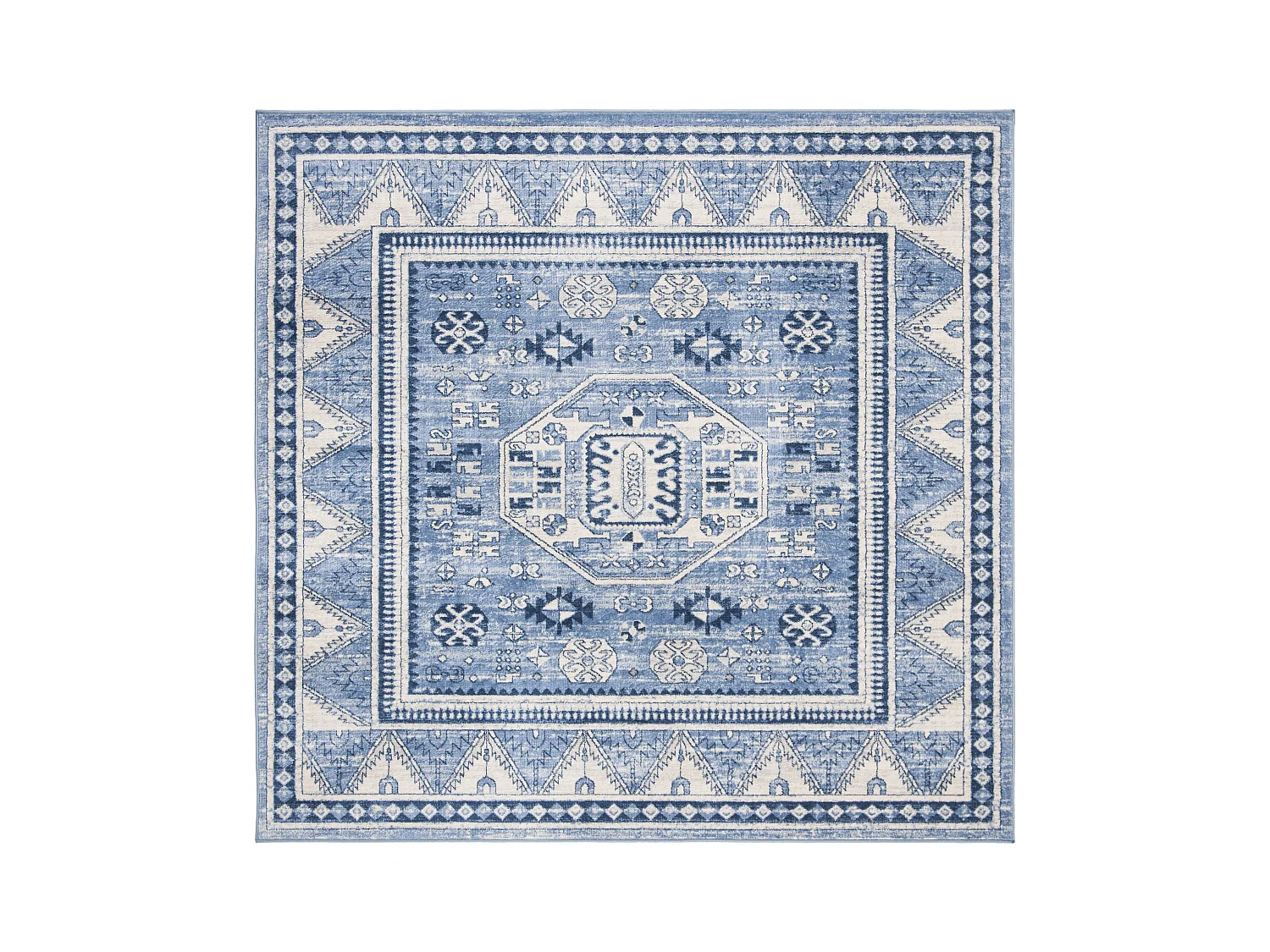 Tapis Bleu/Gris 201 X 201 cm - Kara