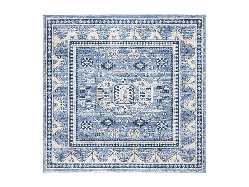 Tapis Bleu/Gris 201 X 201 cm - Kara