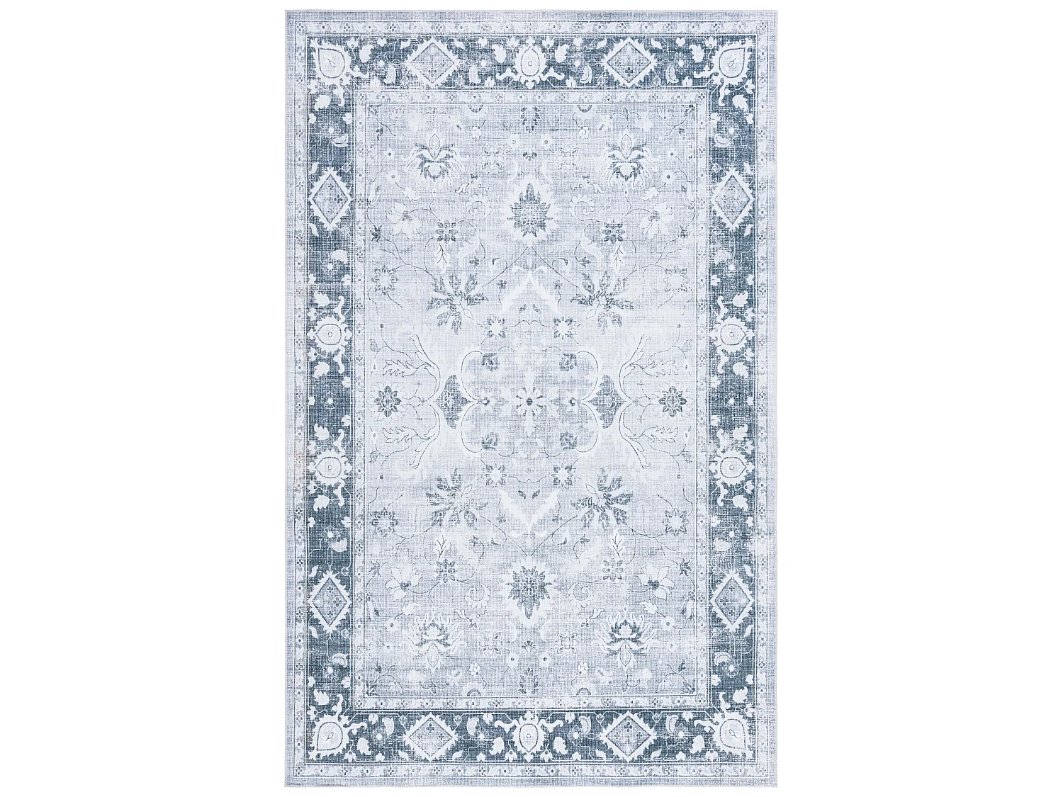 Tapis Gris clair/Gris vert 91 X 152 cm - Cadence