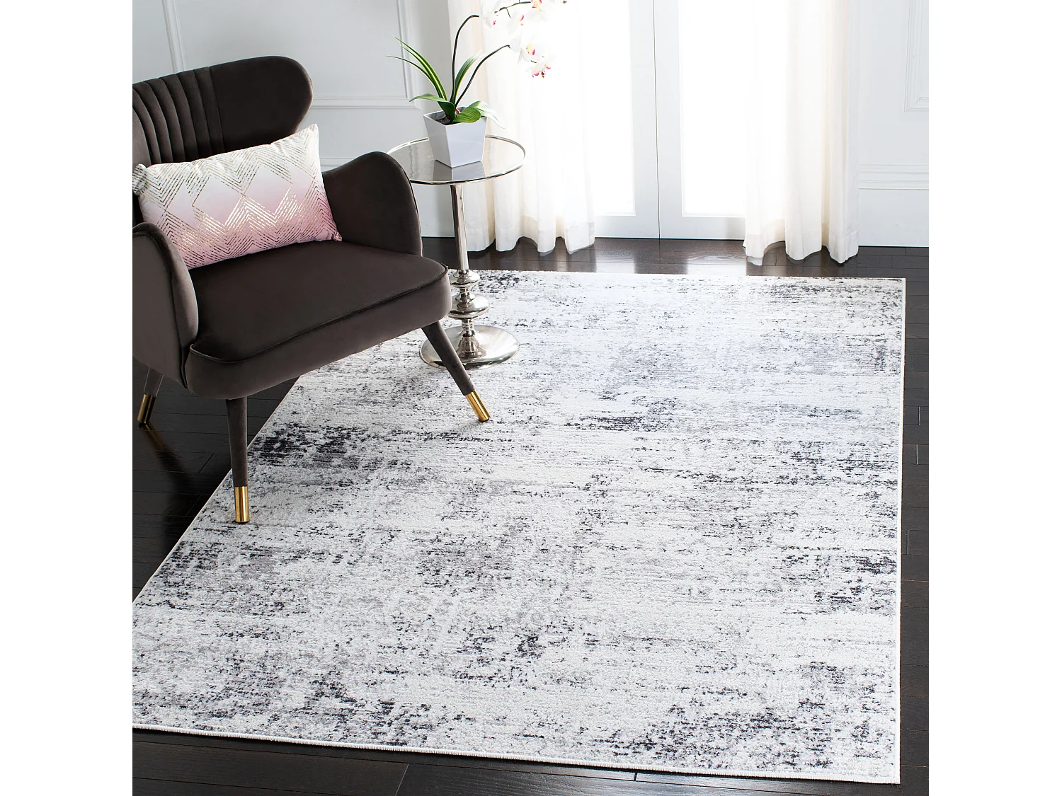 Tapis Ivoire/Gris 160 X 229 cm - Senata