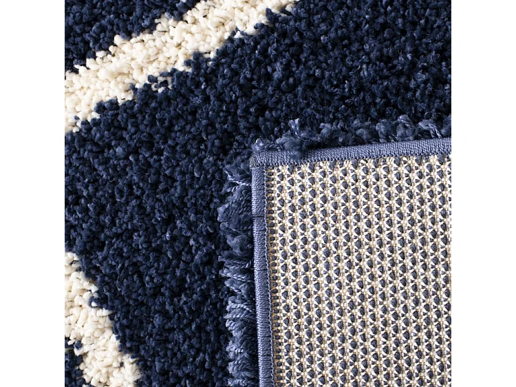 Tapis Bleu Marine/Neutre 91 X 152 cm - Myla