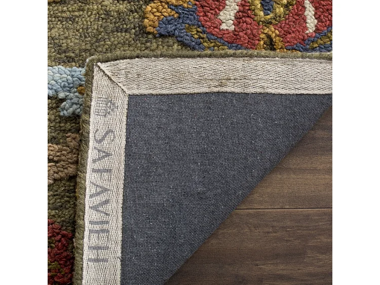 Tapis Vert/Multicolore 122 X 122 cm - Juni