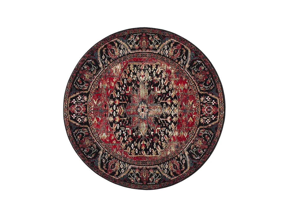 Tapis Rouge/Multicolore 91 X 91 cm - Brooklynn