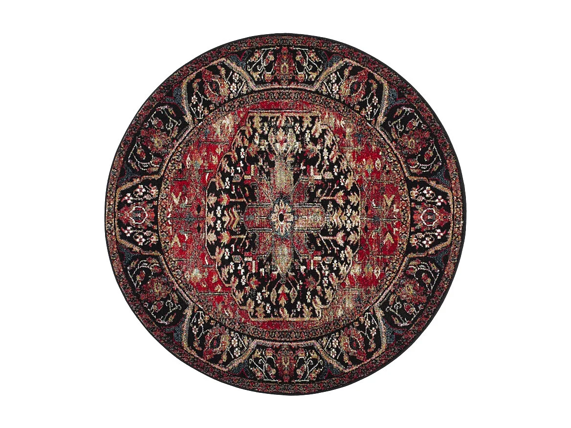 Tapis Rouge/Multicolore 91 X 91 cm - Brooklynn