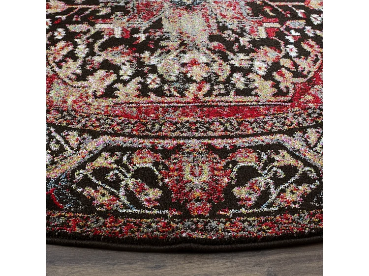 Tapis Rouge/Multicolore 91 X 91 cm - Brooklynn