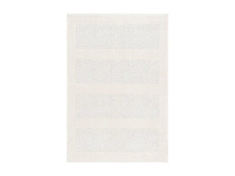 Tapis Ivoire/Gris 91 X 152 cm - Brezlyn