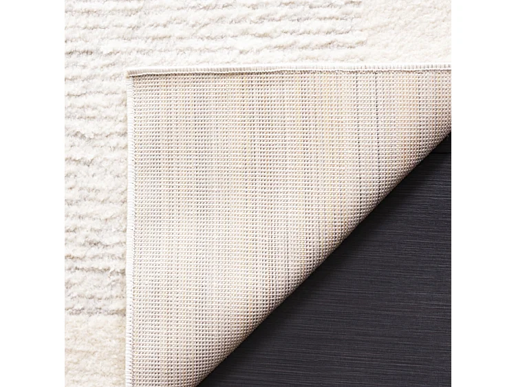 Tapis Ivoire/Gris 91 X 152 cm - Brezlyn