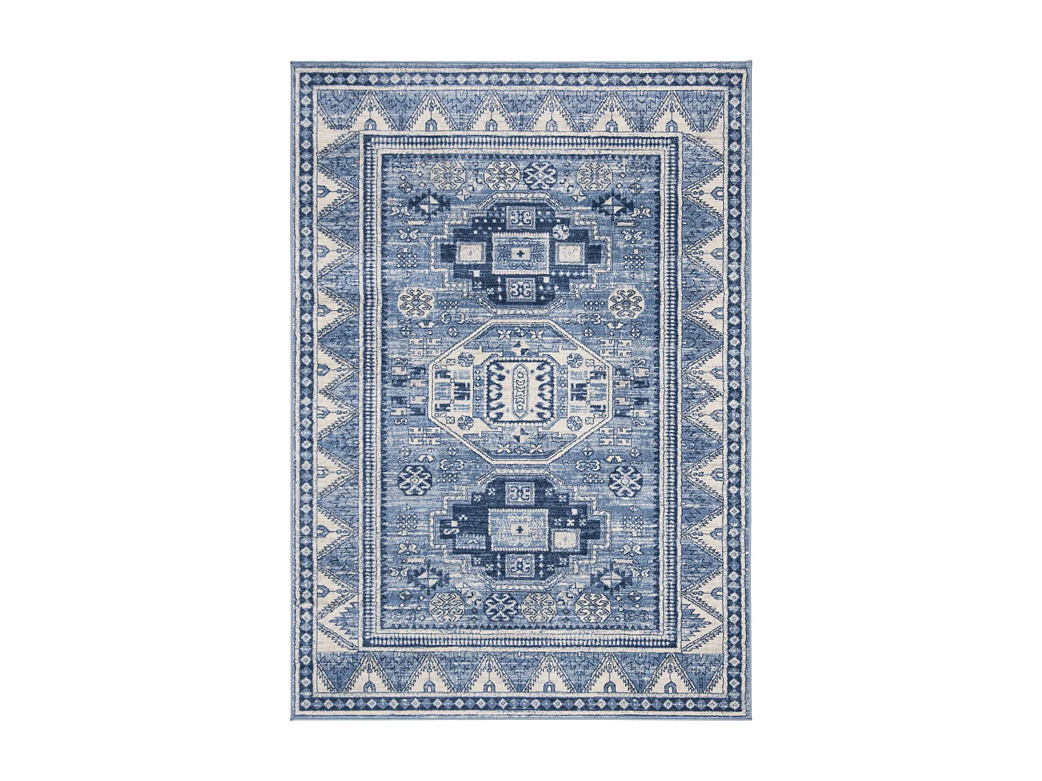 Tapis Bleu/Gris 160 X 229 cm - Kara