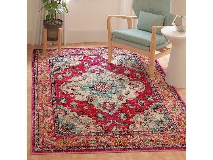 Tapis Rose/Multicolore 91 X 152 cm - Milà