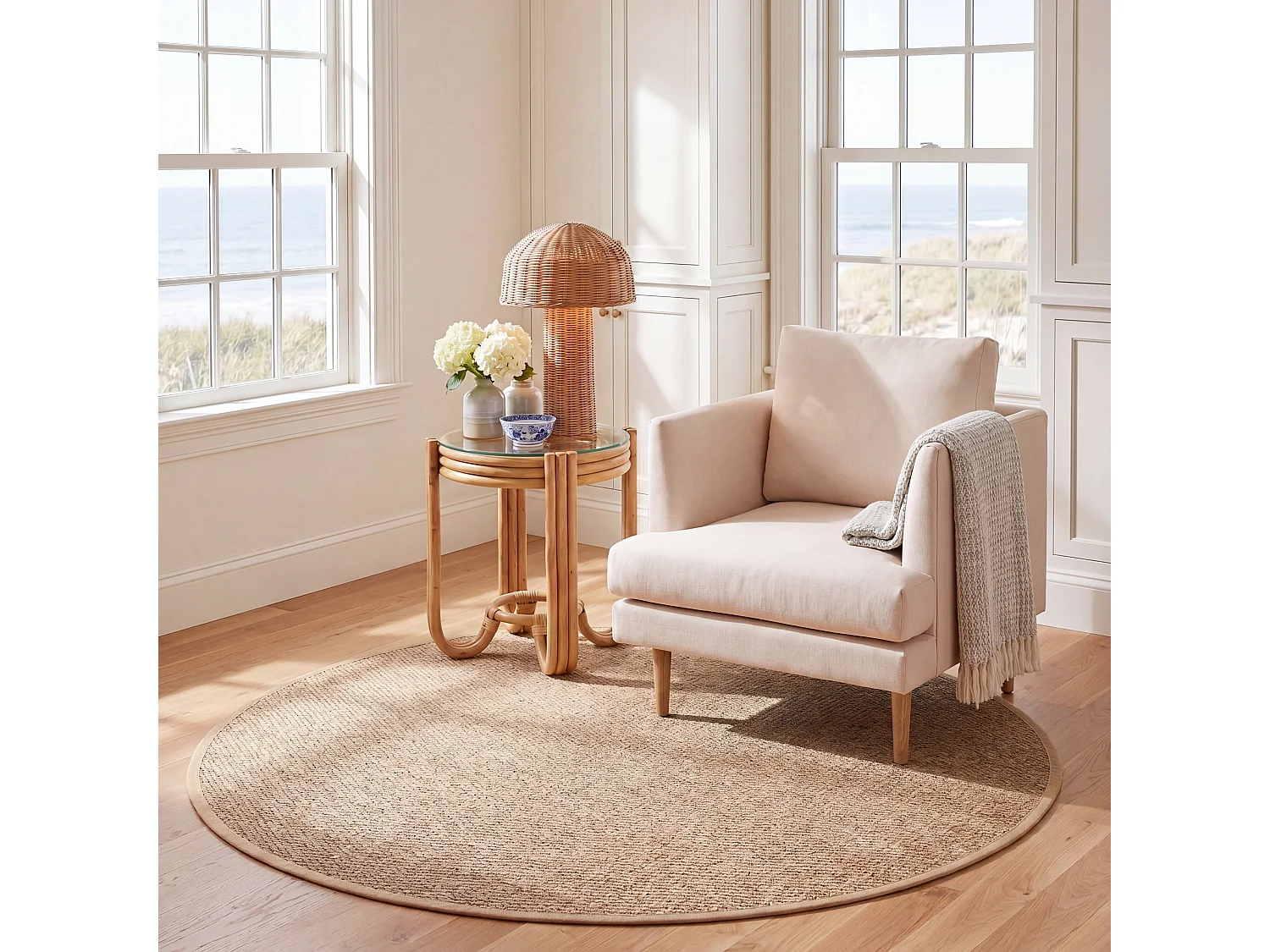 Tapis Naturel/Beige 183 X 183 cm - Winifred
