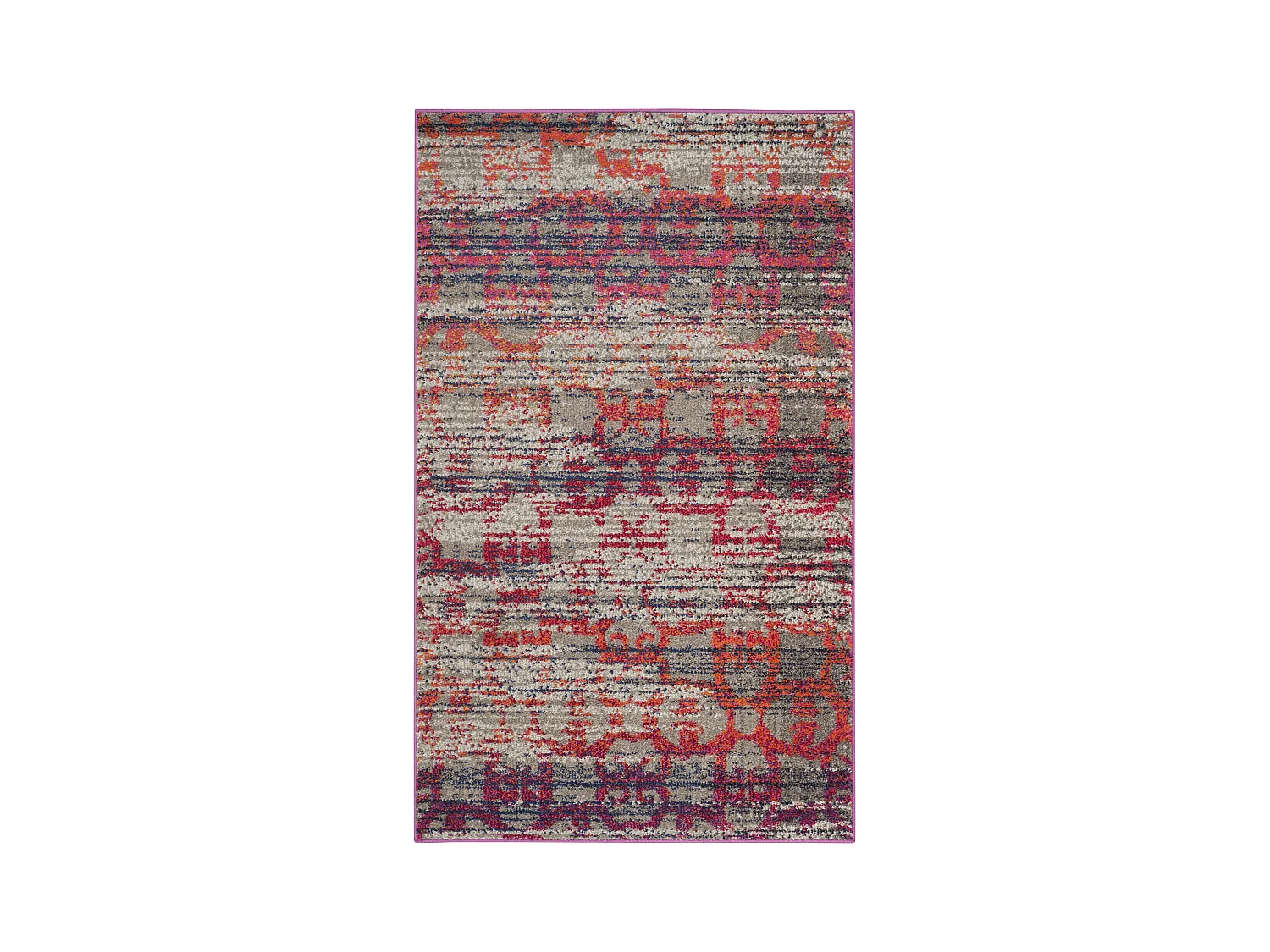 Tapis Gris/Multicolore 122 X 170 cm - Larissa