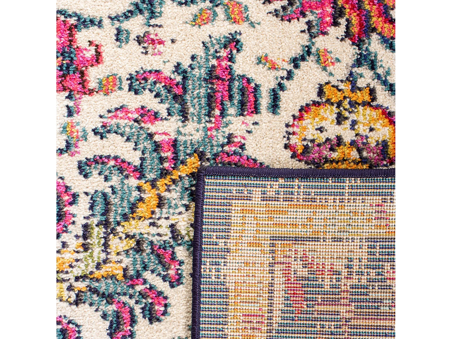 Tapis Neutre/Orange 61 X 244 cm - Maia