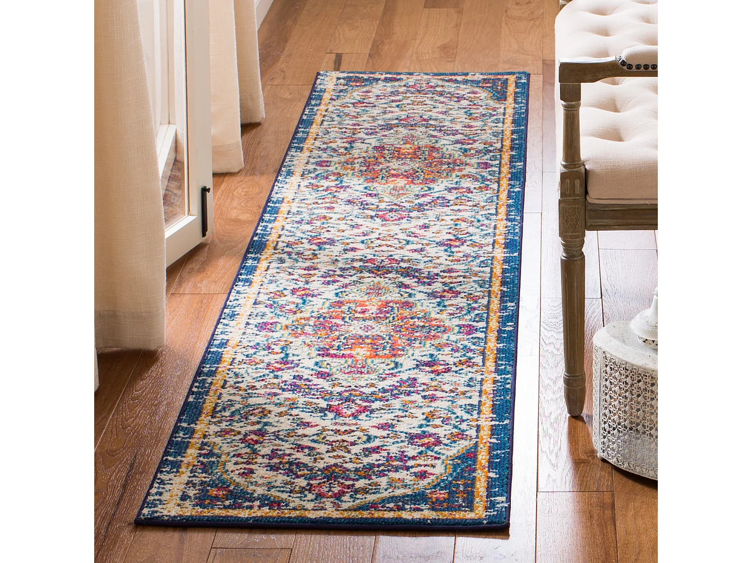 Tapis Neutre/Orange 61 X 244 cm - Maia