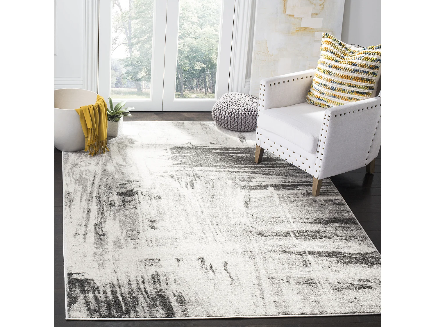 Tapis Neutre/Gris 122 X 183 cm - Danville