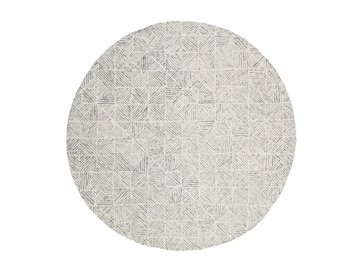 Tapis Vert/Ivoire 122 X 122 cm - Azure