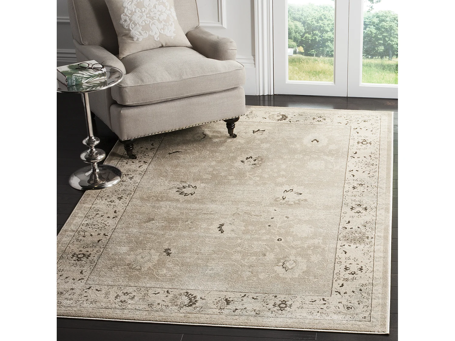 Tapis Gris/Neutre 155 X 231 cm - Bordeaux