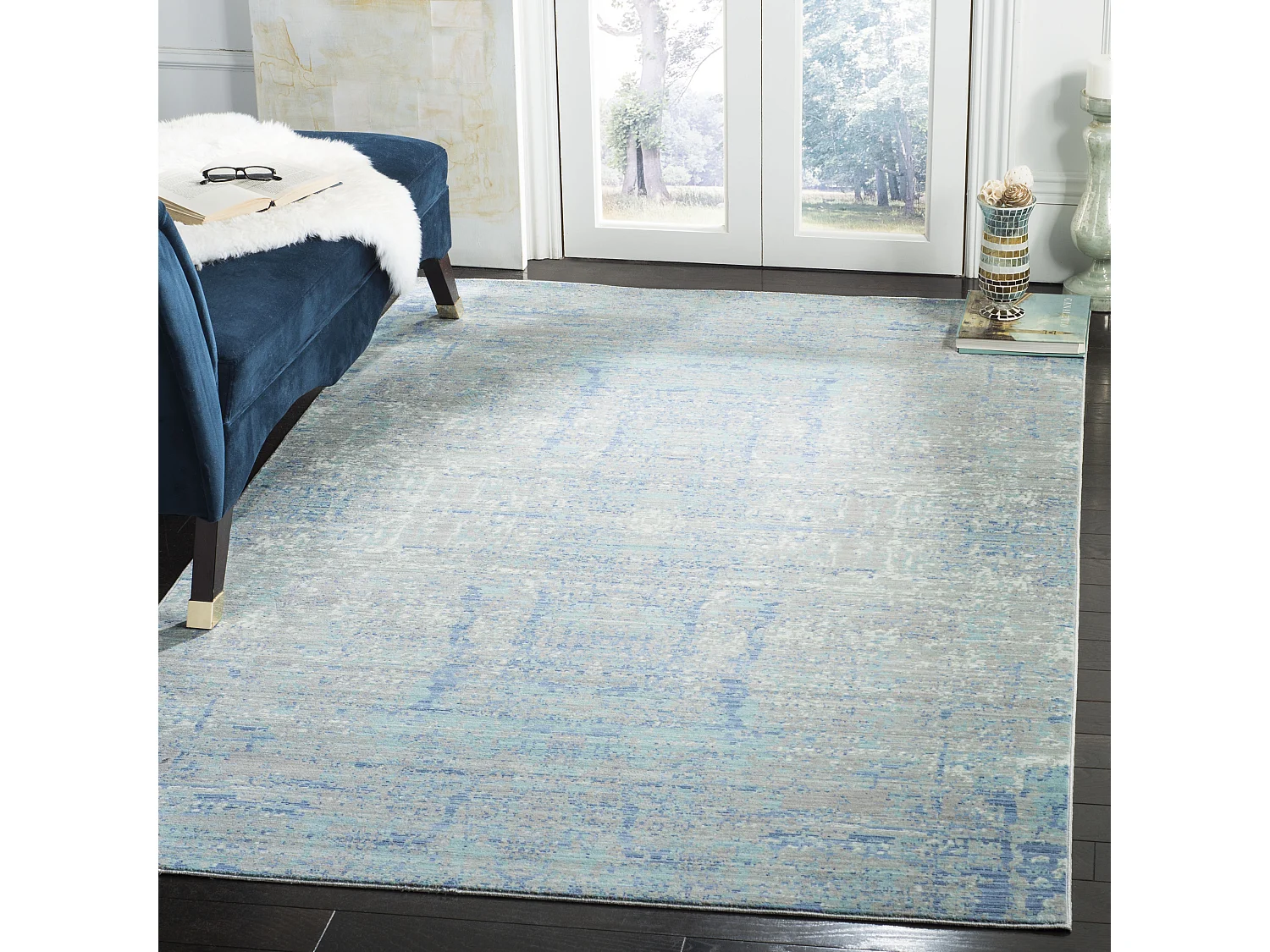 Tapis Bleu/Multicolore 152 X 244 cm - Ariella
