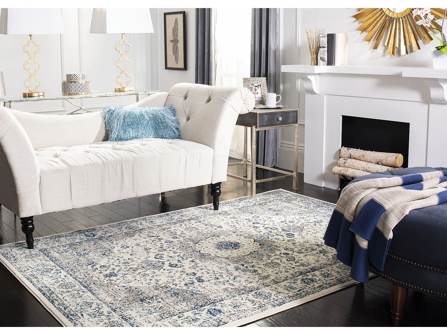 Tapis Gris/Neutre 91 X 152 cm - Nichol