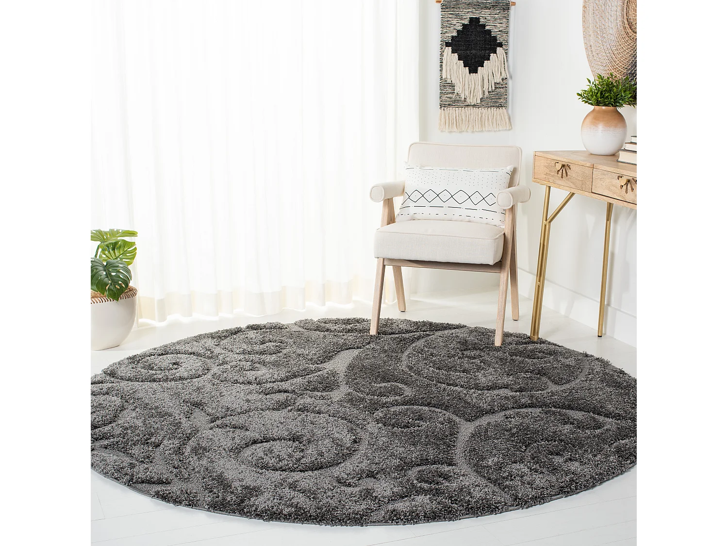 Tapis Gris 201 X 201 cm - Rosalind