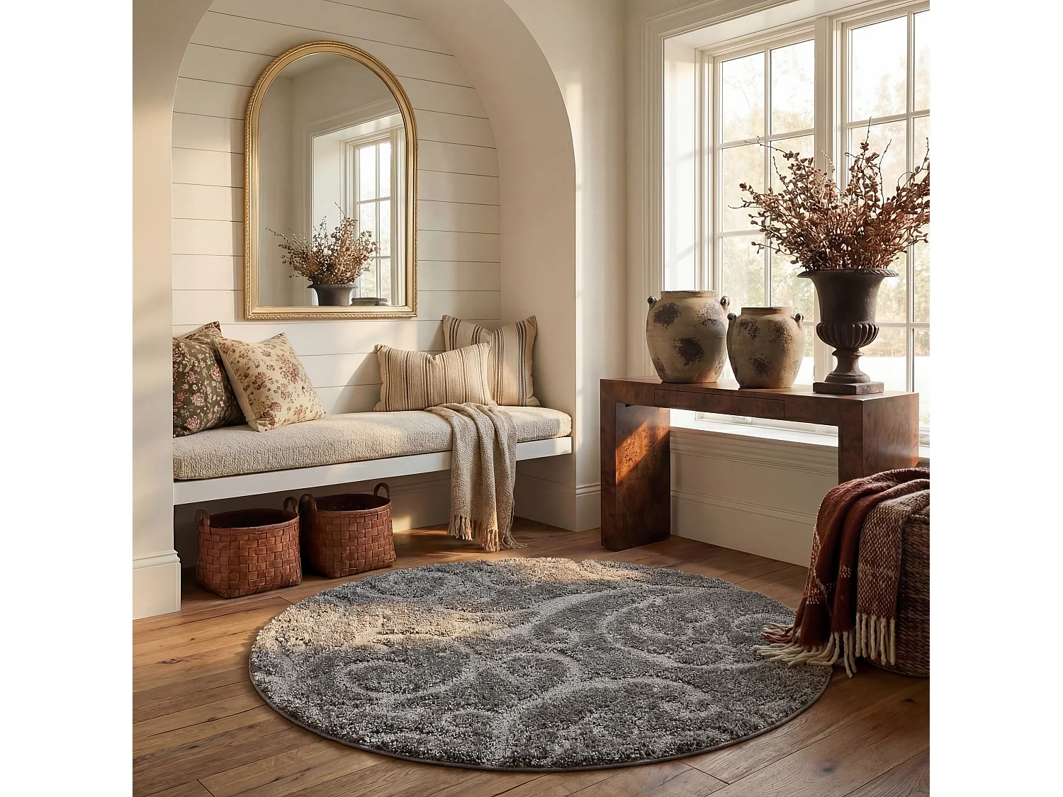 Tapis Gris 201 X 201 cm - Rosalind