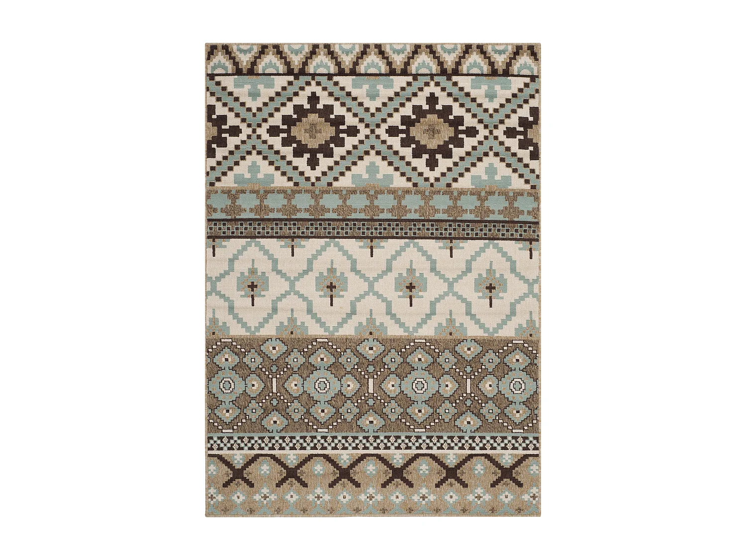 Tapis Neutre/Marron 122 X 170 cm - Sihora