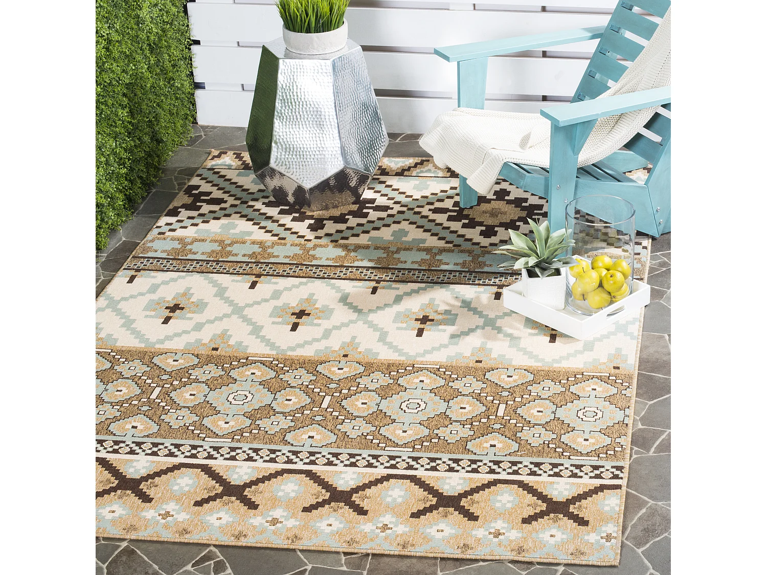 Tapis Neutre/Marron 122 X 170 cm - Sihora