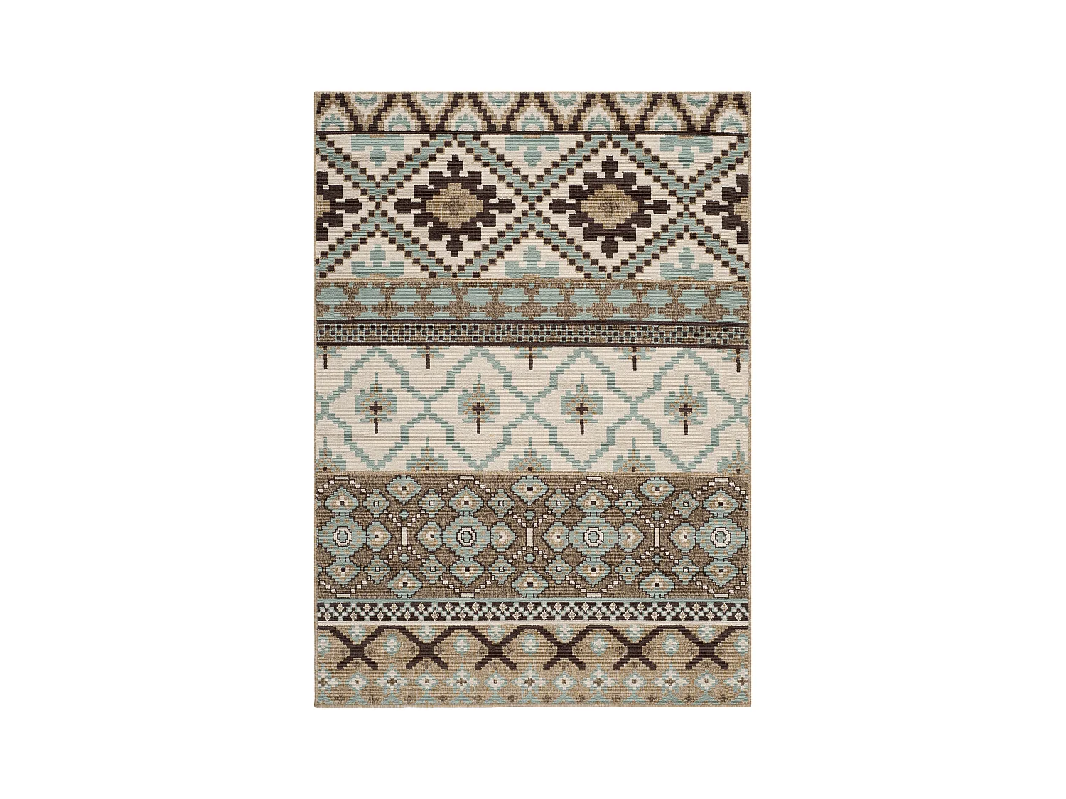 Tapis Neutre/Marron 122 X 170 cm - Sihora
