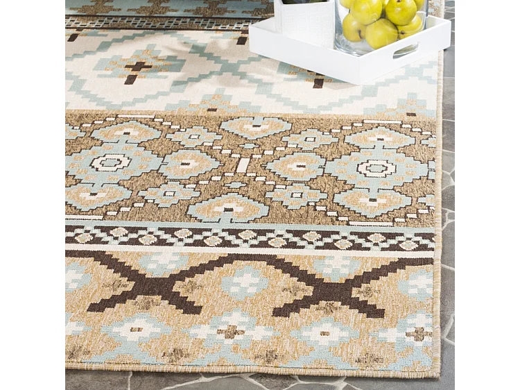 Tapis Neutre/Marron 122 X 170 cm - Sihora