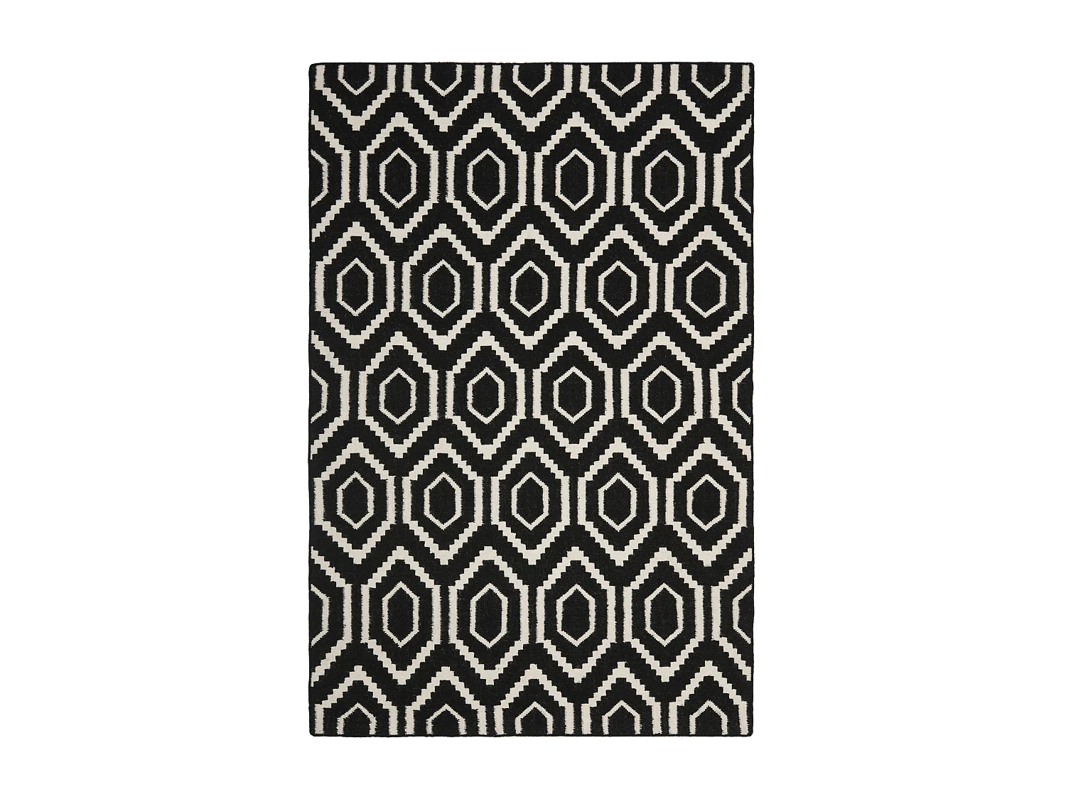 Tapis Noir/Neutre 183 X 274 cm - Casablanca