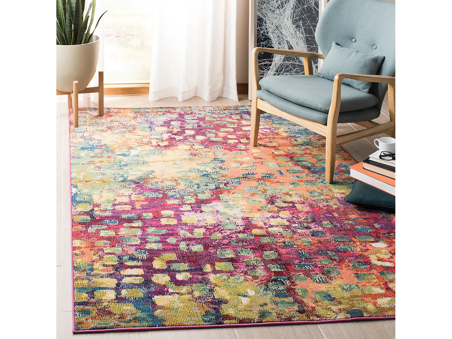 Tapis Rose/Neutre 160 X 229 cm - Paisley