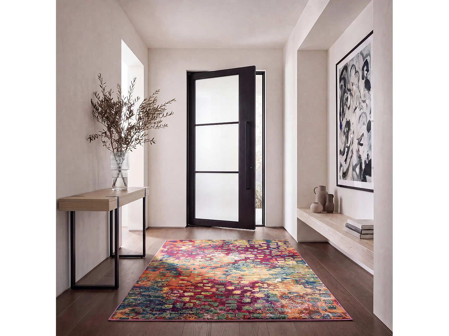 Tapis Rose/Neutre 160 X 229 cm - Paisley