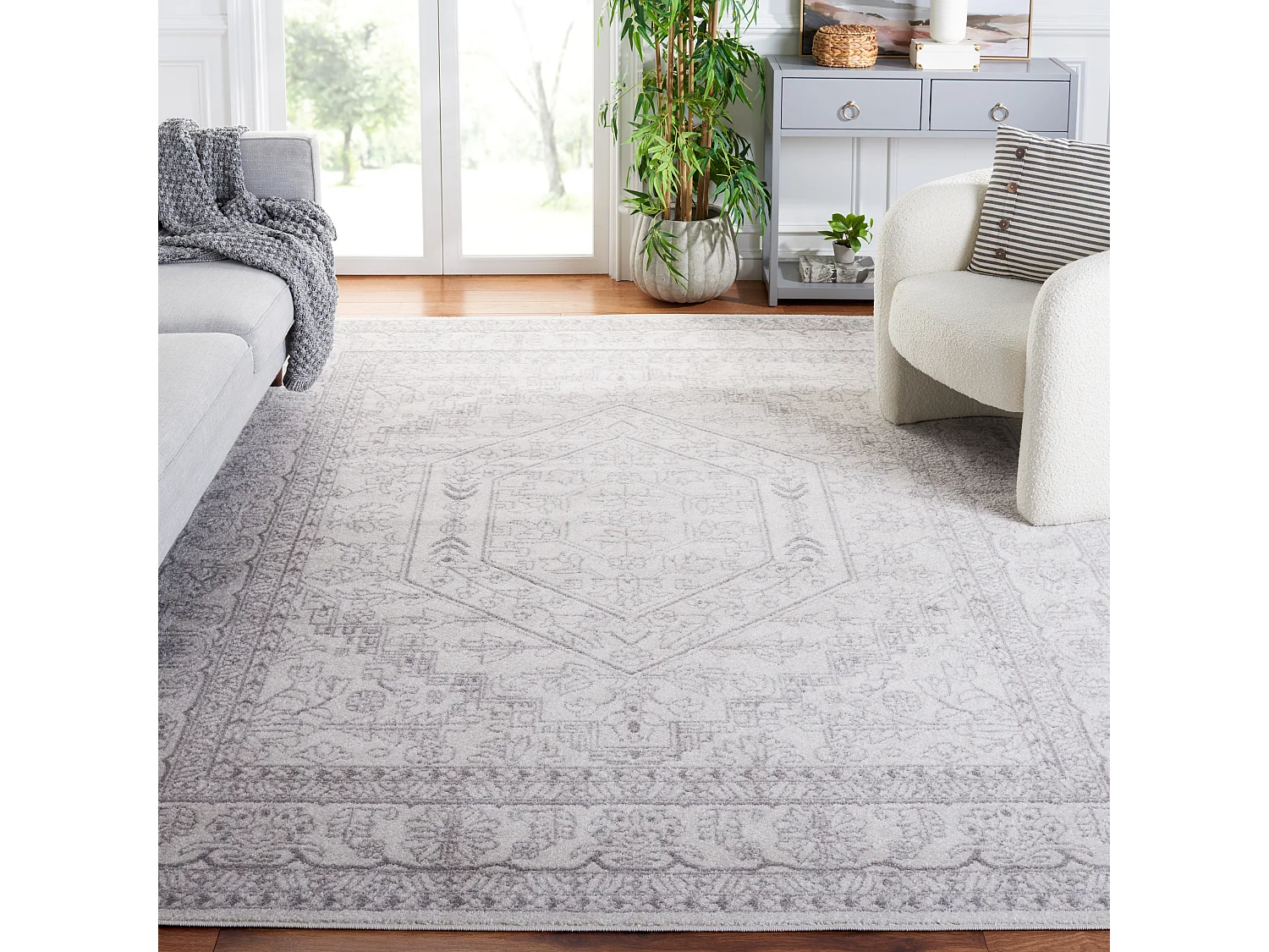 Tapis Ivoire/Argent 235 x 305 cm - Arianwen